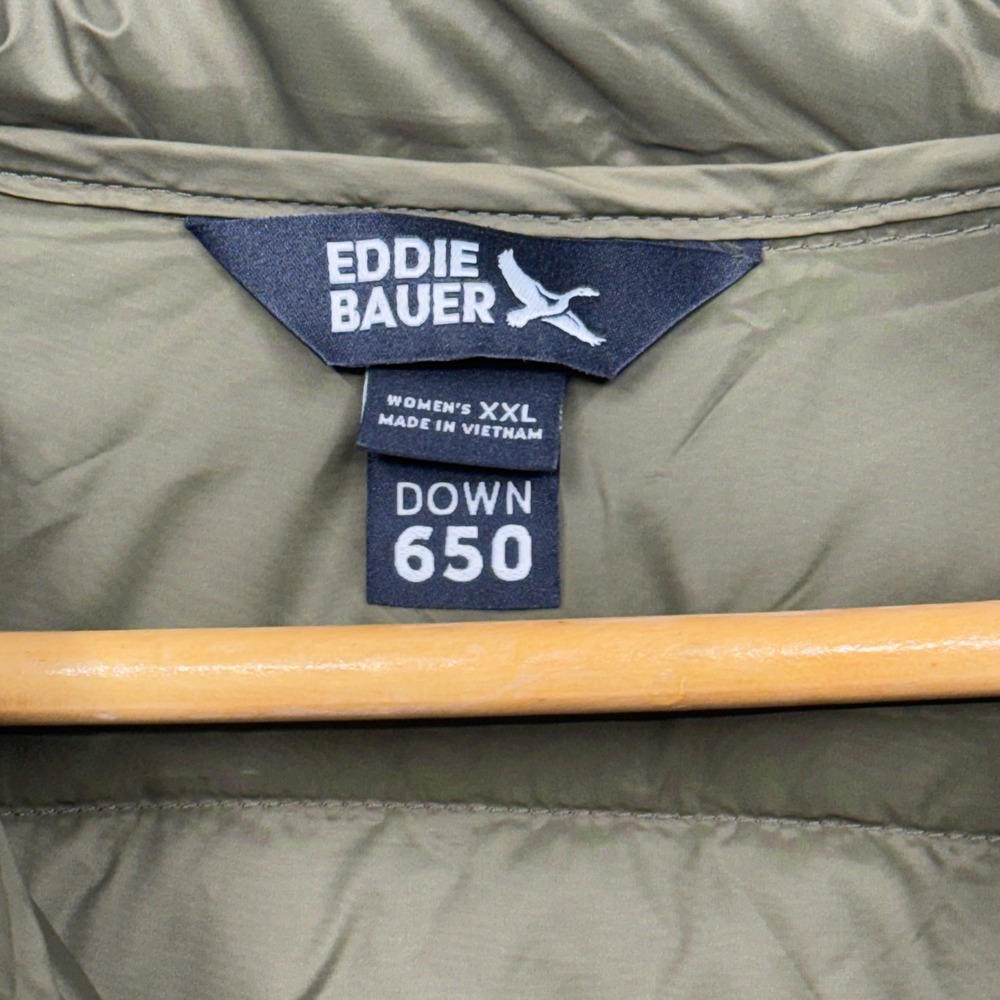 Eddie Bauer Womens Down 650 Packable Lightweight Jacket Green XXL - Picture 15 of 16